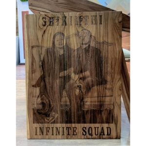 Customized Engraved Wooden Photo Plaque for Anniversary
