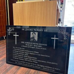 Granite Engraving, size : 24in x 36in